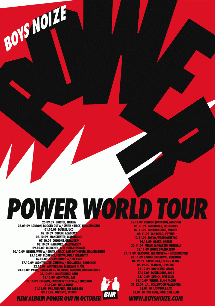 boys noize power world tour